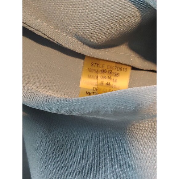 Elie Tahara Shimmer Satin Faux Wrap Sleeveless Business Career Dress 12 - Picture 13 of 14